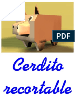 Cerdito Recortable