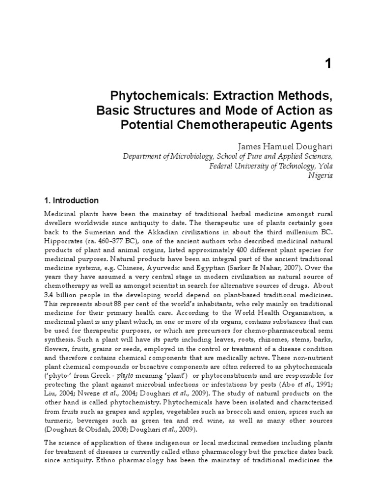 Phytochemical Extraction Methods Overview | PDF | Alkaloid | Antioxidant
