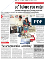 Swear Culture in India - Interview With Bangalore Mirror (Part 2), January 6, 2013