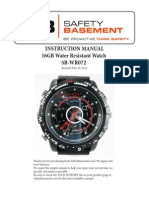 Instruction Manual 16GB Water Resistant Watch SB-WR072