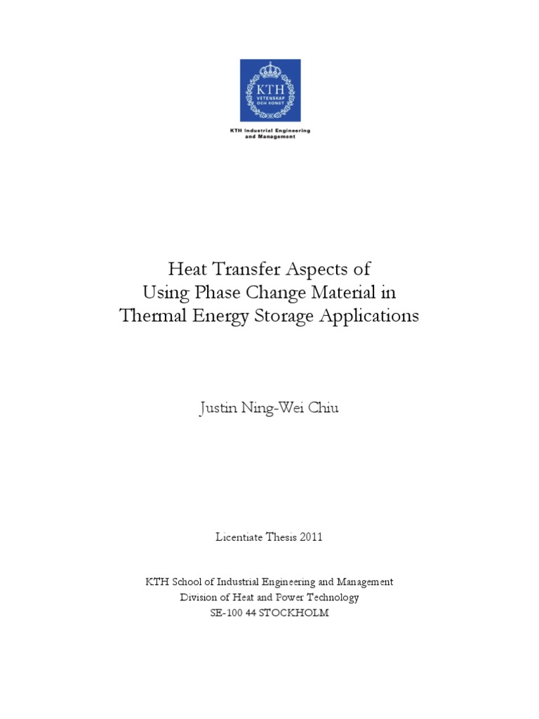 Heat Transfer Research Paper PDF Hvac Energy Storage