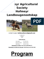 Finaal Hofmeyr Skou Program