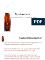 Pepsi Natural: Integrated Marketing Communications