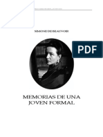 Beauvoir, Simone de - Memorias de Una Joven Formal