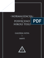 Novine Galerije Nova Povodom Projekta Normalizacija - Posvećeno Nikoli Tesli, Zagreb 2006.