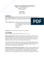 Implementation of Amendment 64 Task Force: Attendance