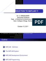 An Introduction To Matlab !!!