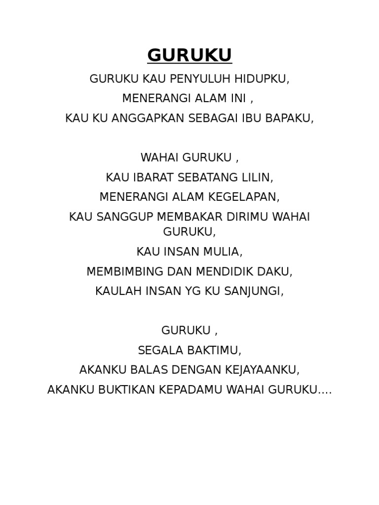 Sajak Guru