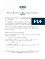 Intensive Executive Certificate Program in Cuban Studies