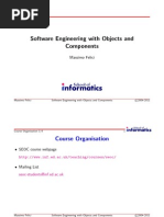 Software Engineering With Objects and Components: Massimo Felici