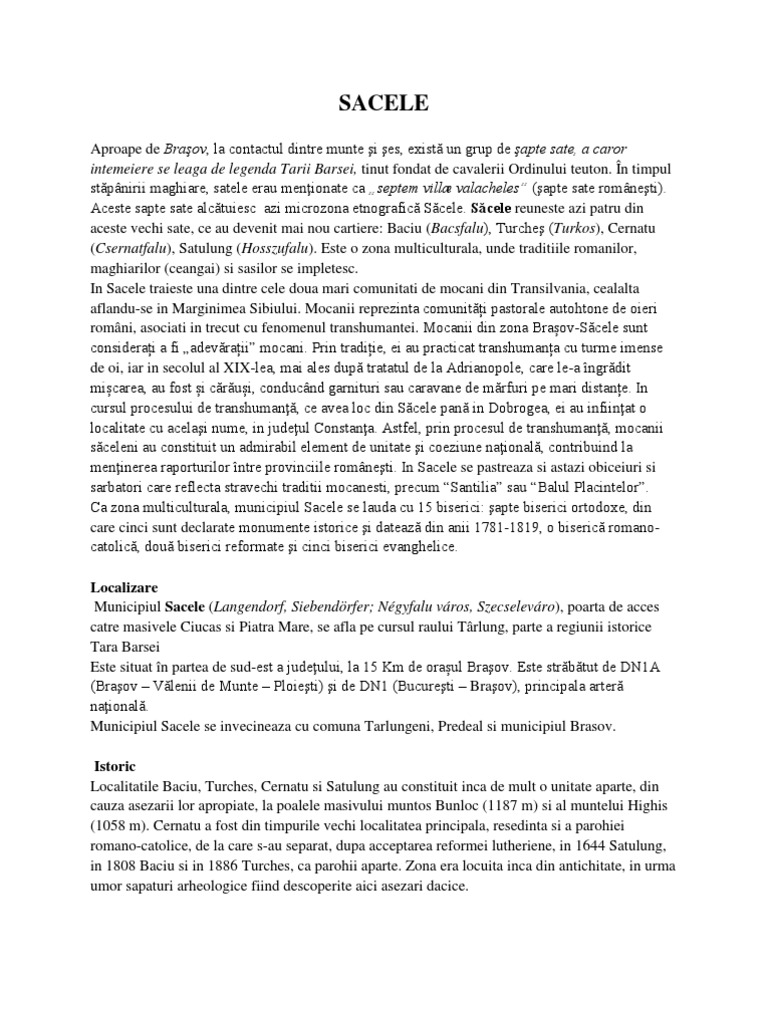 Sacele | PDF