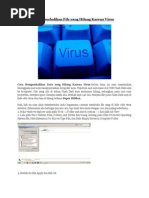 Download cara mengembalikan file yang hilang karena virus by Ramadiansyah Ramadiansyah SN123986670 doc pdf