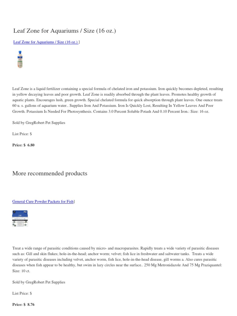 Leaf Zone for Aquariums Size 16 Oz Aquarium Infection