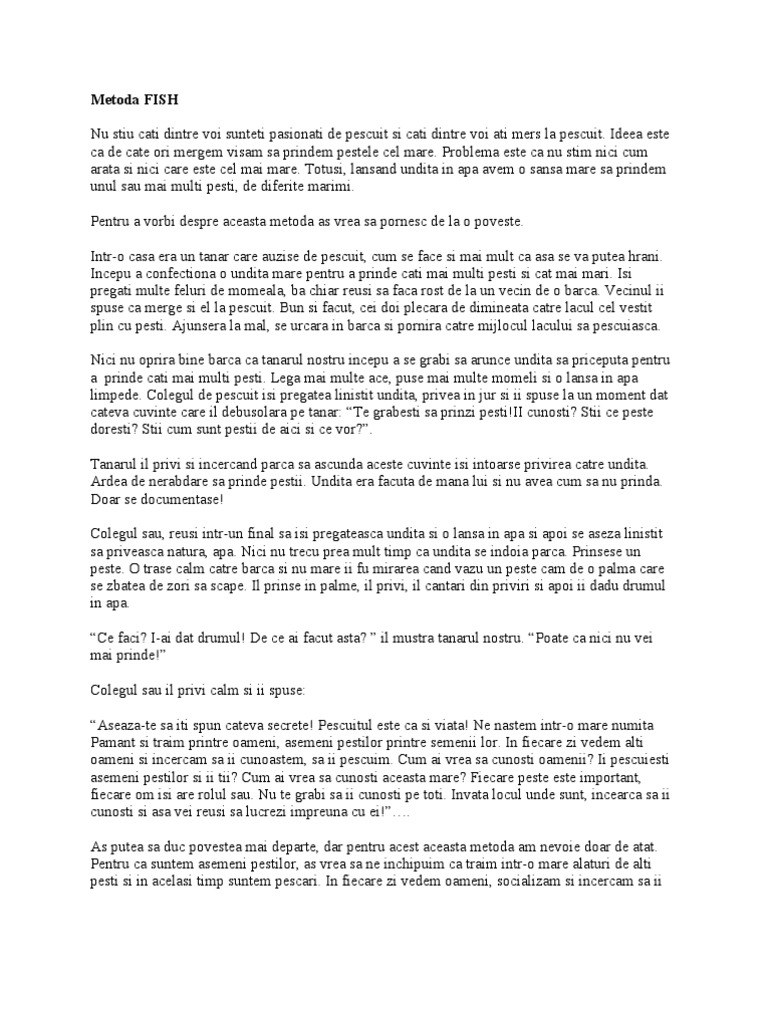 Metoda Fish | PDF