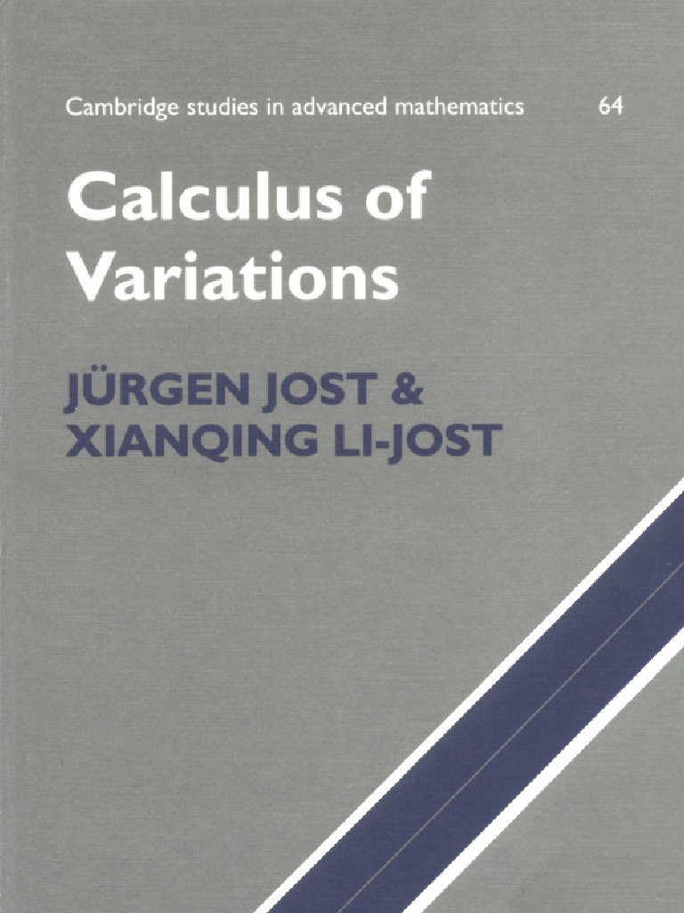 Calculus of Variations PDF Calculus Of Variations Integral