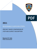 NYPD Stop & Frisk Report