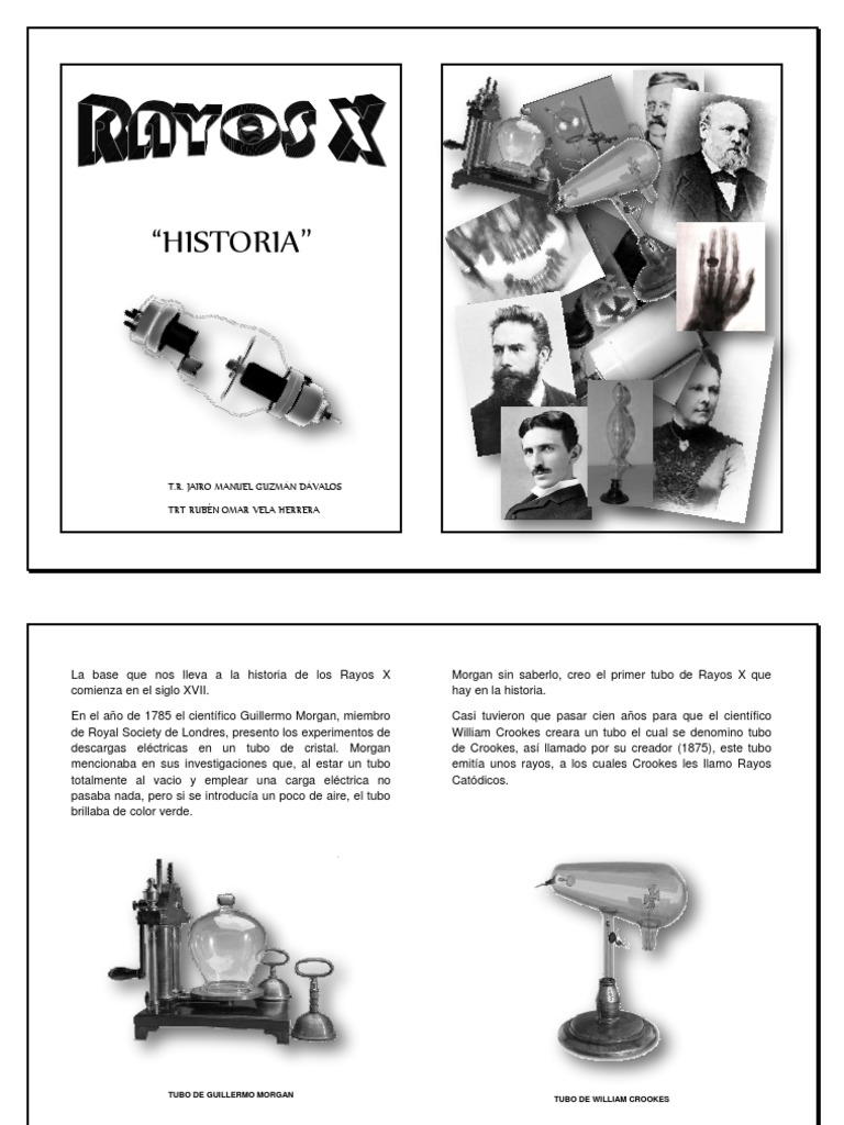 Rayos X Historia Rayo X Electrón