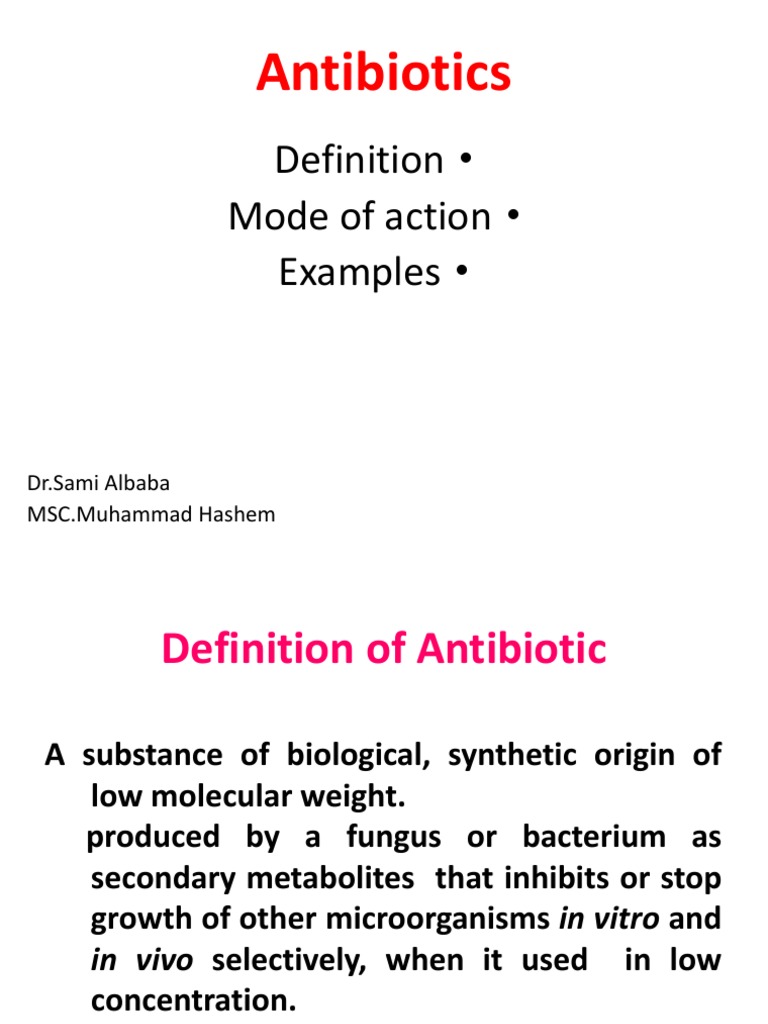 Antibiotic Mode of Action PDF Beta Lactamase Antibiotics
