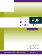 2012 Taxpayer Advocate Report To Congress - Volume 1