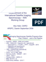 Alex Held - Establishment of the International Spaceborne Imaging Spectroscopy (ISIS) working group