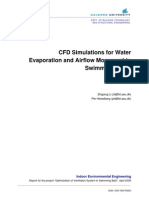 CFD Simulations for Water Evaporation and Airflow Movement in Swimming Baths