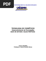 #Apostila Pratica de Cosmetologia