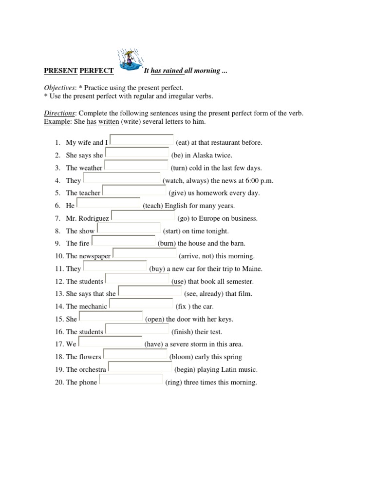 exercitii gramatica engleza | Perfect (Grammar) | Verb