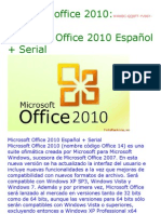 Microsoft Office 2010 Espanol + Serial Gratis