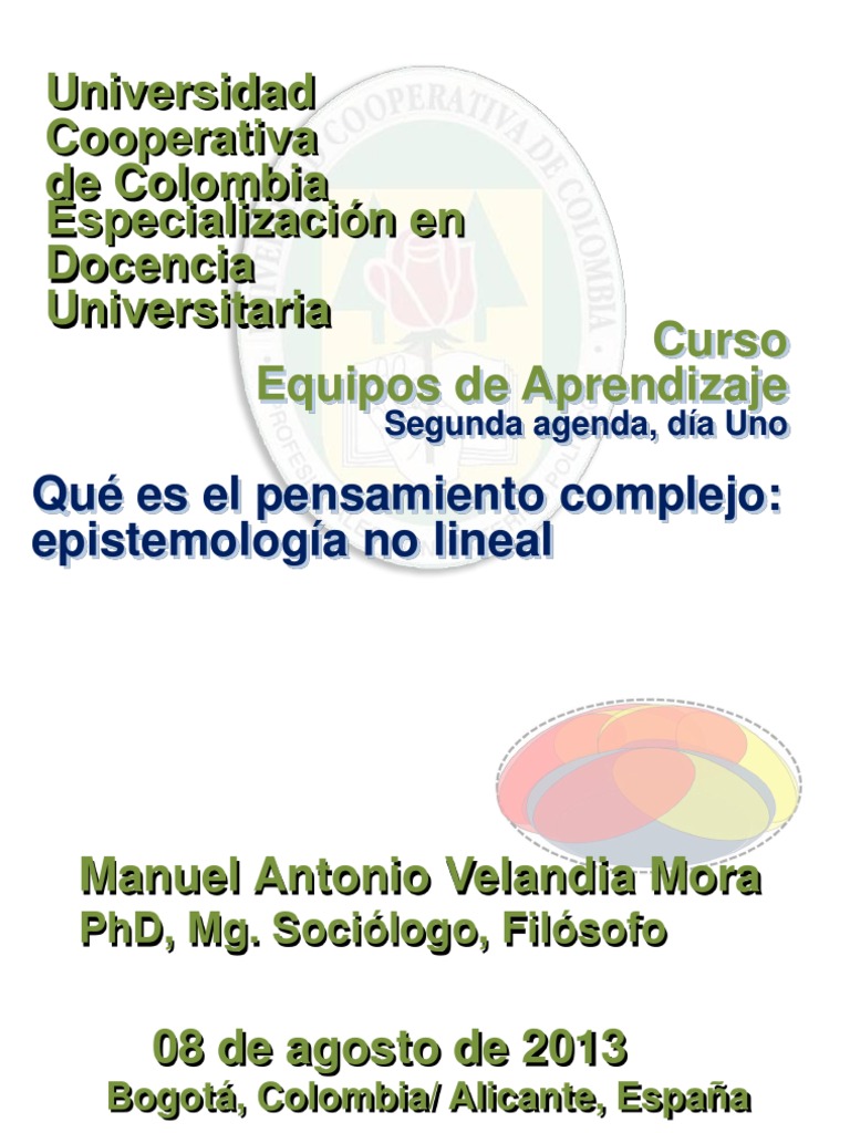 2 Qué es el pensamiento complejo Complejidad Ciencia