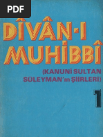 Kanunî Sultan Süleyman - Dîvânı-I Muhibbî 1