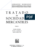 Tratado de Sociedades Mercantiles - Tomo I - Joaquin Rodriguez Rodriguez