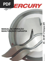 Manual de Proprietario Do Motor de Popa Mercury 25-30HP 4T EFI b
