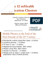 mhealthapplicationclusterstessiermhi091809-091012123146-phpapp01