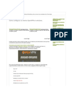 Cómo configurar un cliente OpenVPN en windows