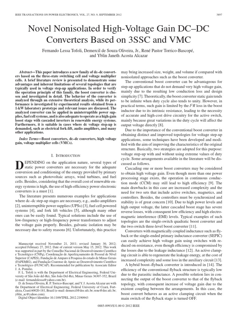 DC To DC Converter | PDF | Transformer | Power (Physics)