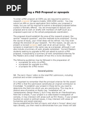 Phd Proposal