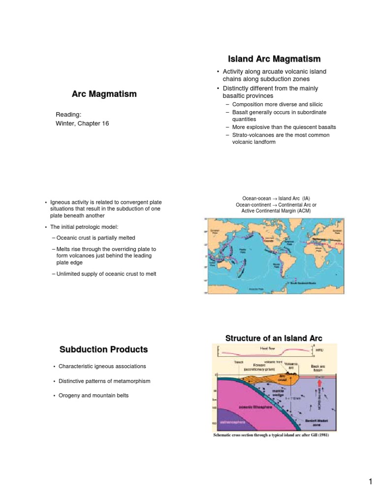 Subduction Magmas | PDF | Science & Mathematics