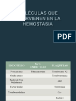 Moléculas Que Intervienen en La Hemostasia