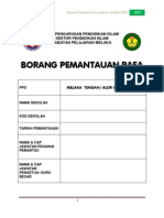 Borang Pemantauan Pafa Melaka