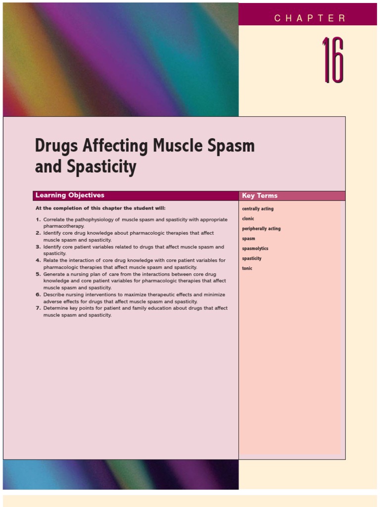 Muscle Relaxant PDF Muscle Contraction Drugs