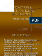 Pencatatan & Pelaporan Dalam Epidemilogi