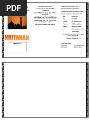 630+ Contoh Undangan Sunatan Lewat Wa Gratis