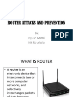 ROUTER ATTACKS AND PREVENTION