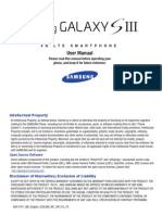 Galaxy S III Manual