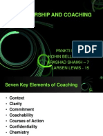 Leadership and Coaching: Pankti Desai - 3 Kohin Bellara - 10 Arashad Shaikh - 7 Larsen Lewis - 15