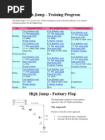 High Jump Techniques and Training Guide | PDF | Recreation | Physical ...