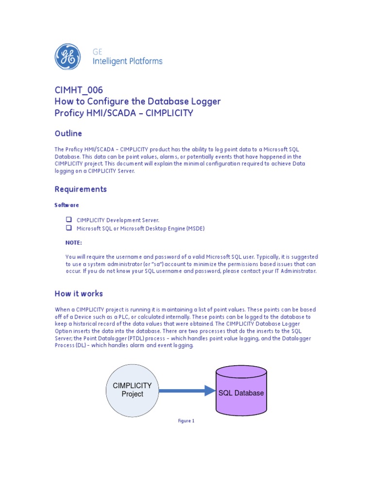 CIM HT006 Database Logger Setup | PDF | Microsoft Sql Server | Port ...
