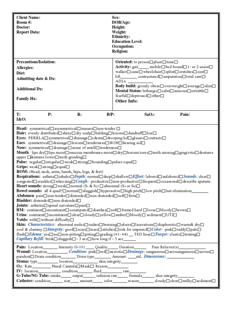 Patient Assessment Tool Urinary Incontinence Health Sciences