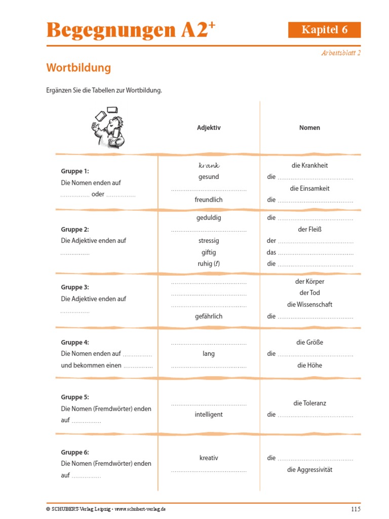 A2 Arbeitsblatt Kap6-02 | PDF