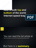 Asia is both top and bottom of the world Internet speed league